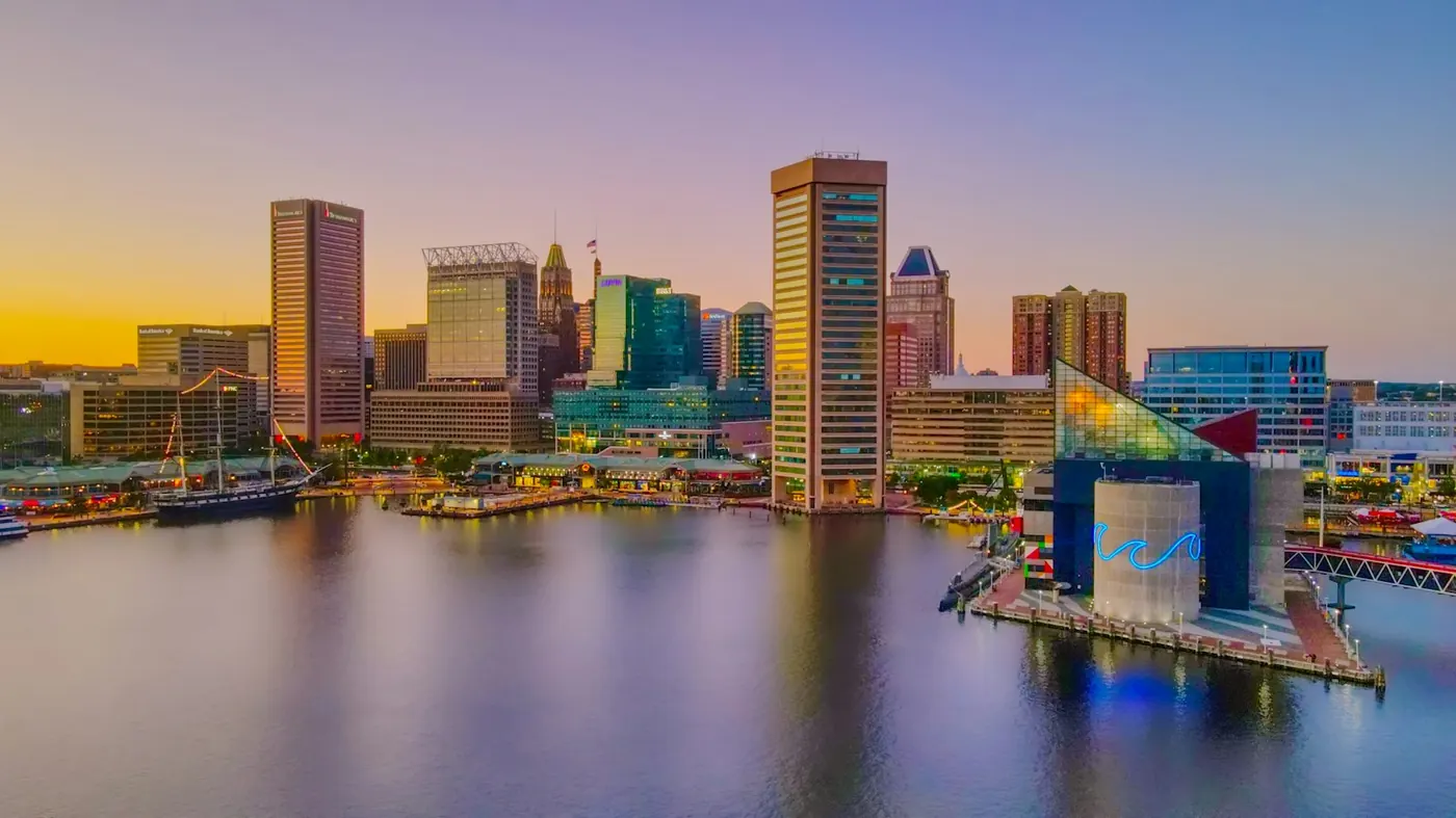 Baltimore's Inner Harbor skyline, Maryland - Tides Health