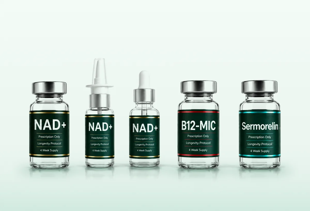 NAD+, B12 and Sermorelin energy and longevity protocols - Tides Health