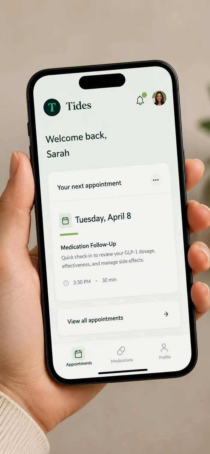 Patient portal - Tides Health